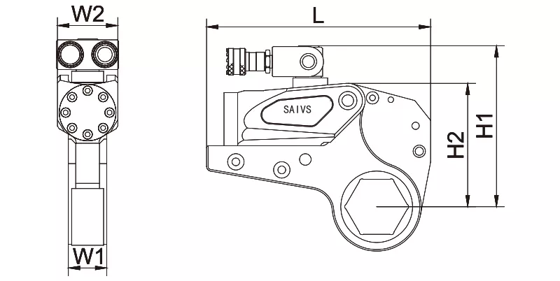 SOW Series,230-44500 Nm,Hydraulic Torque Wrench(Images 1) hexagon-cassette-hydraulic-torque-wrench1.webp