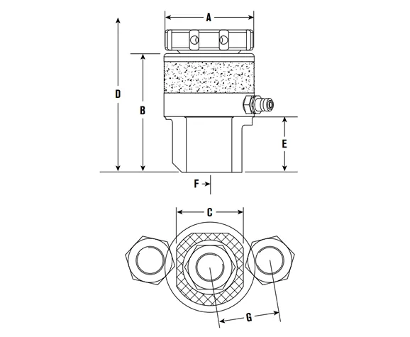 SST Subsea stud Bolt Tensioners drawing SST Subsea stud Bolt Tensioners drawing